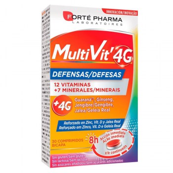 multivit 4g defensas 30 comprimidos
