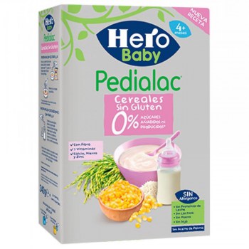pedialac papilla cereales sin gluten hero baby 1 envase 340 g